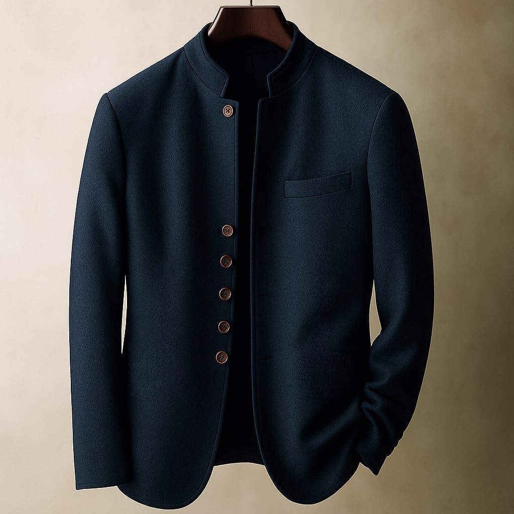 MAISON LUMIÈRE | VESTE EN LAINE AVEC COL DROIT