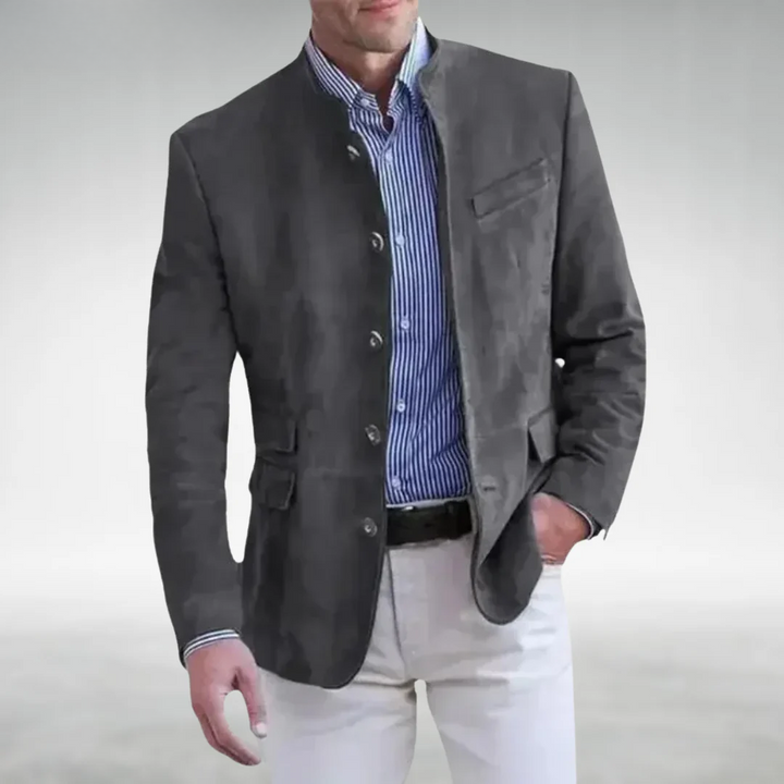 MAISON LUMIÈRE | VESTE EN CUIR SUEDE