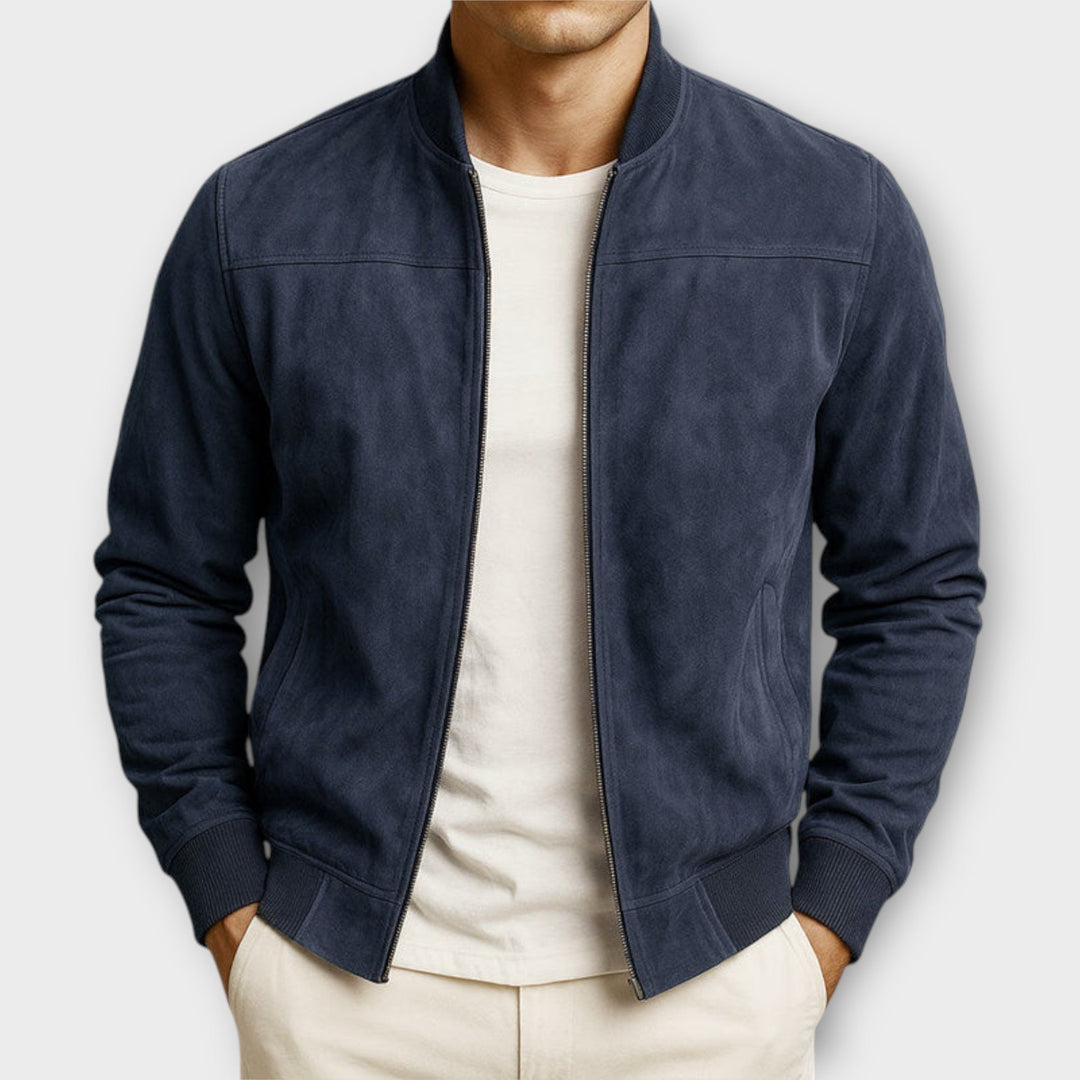 MAISON LUMIÈRE | VESTE BOMBER EN CUIR SUEDE HOMME
