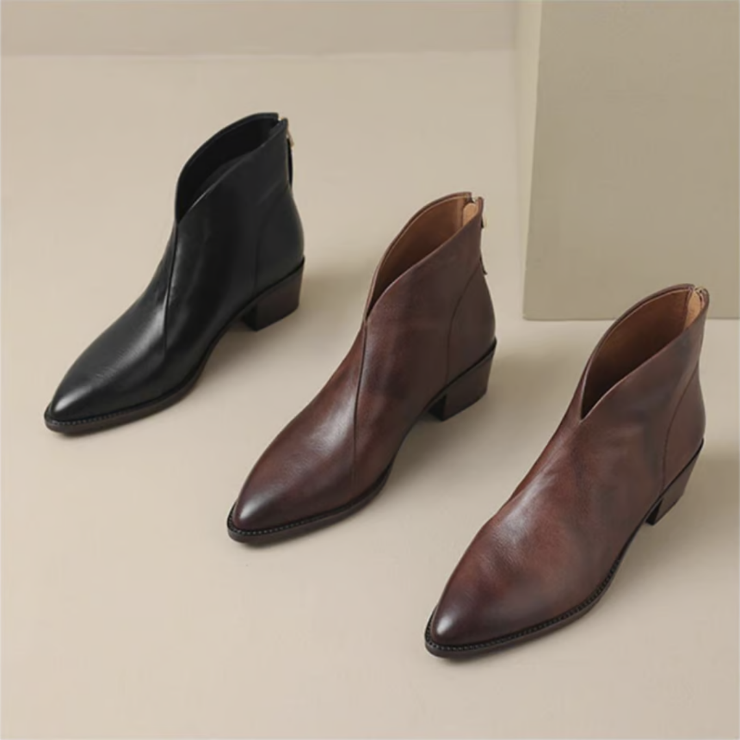 MAISON LUMIÈRE | Bottines Élégantes en Cuir