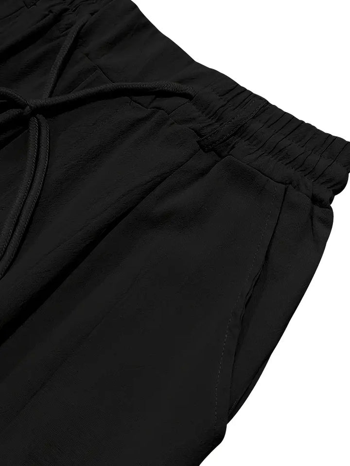 MAISON LUMIÈRE | PANTALONS LARGES EN LIN AVEC CORDON