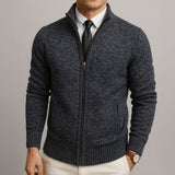 MAISON LUMIÈRE | Cardigan Zippé Col Montant Henri