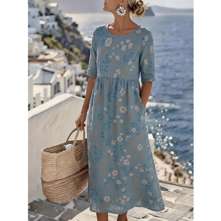 Sophia™ - Robe midi d'été élégante à fleurs