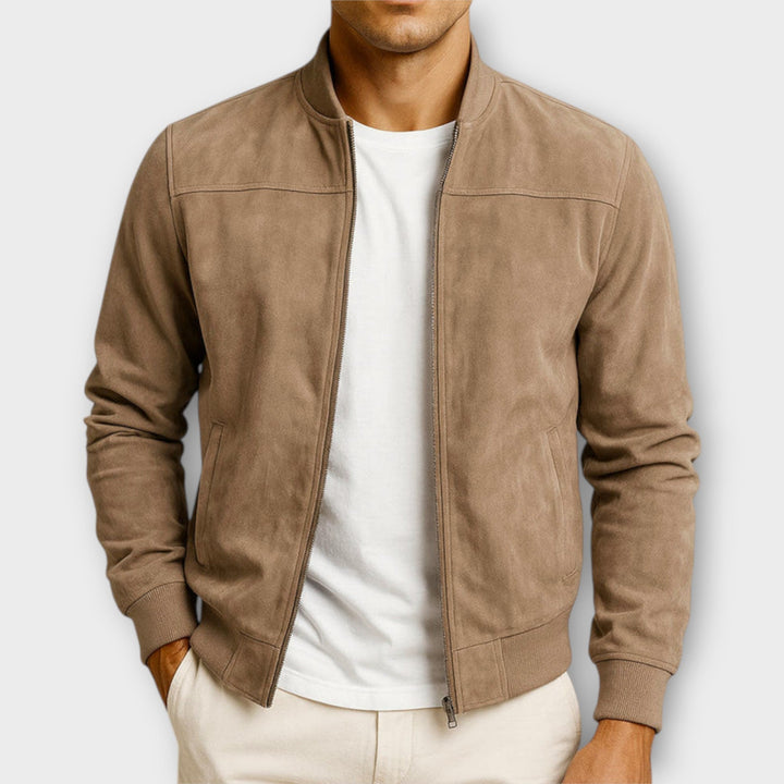 MAISON LUMIÈRE | VESTE BOMBER EN CUIR SUEDE HOMME