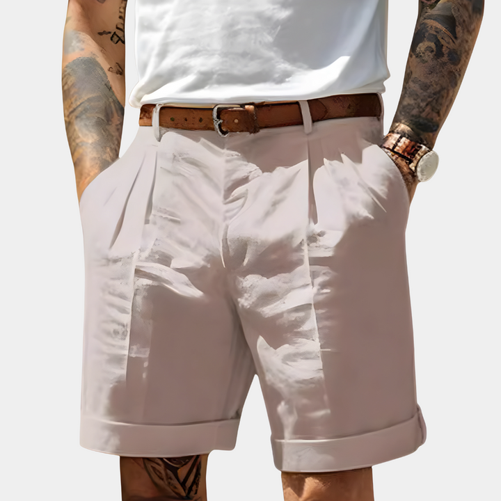 MAISON LUMIÈRE | BERMUDAS ÉLÉGANTS EN COTON RESPIRANT