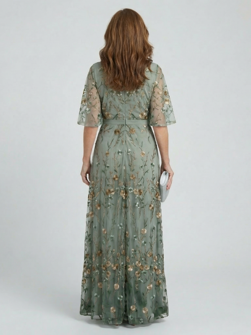 Selora | Robe maxi fluide à encolure halter Bloom Flow