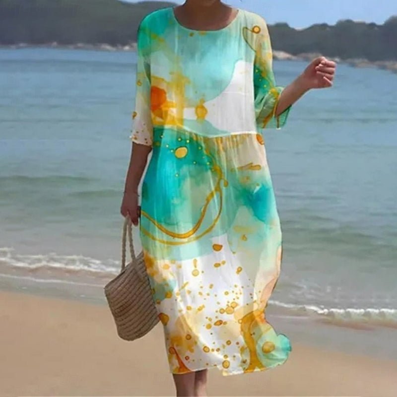 Keely | Robe à fleurs du coucher de soleil