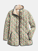MAISON LUMIÈRE | Veste Matelassée Tapisserie Fleurie Amélie