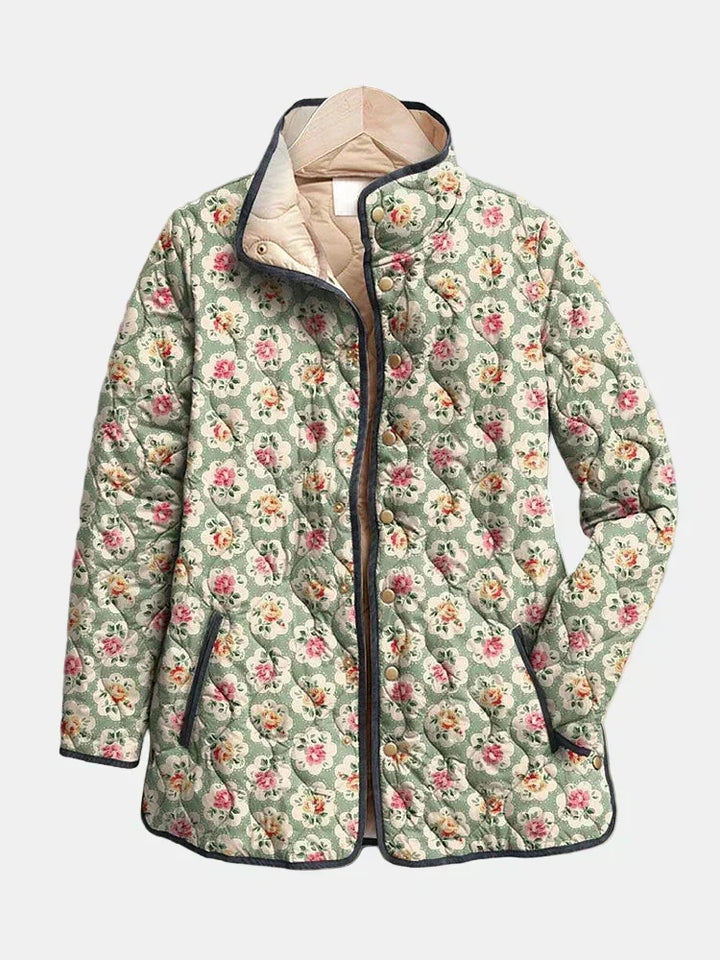 MAISON LUMIÈRE | Veste Matelassée Tapisserie Fleurie Amélie