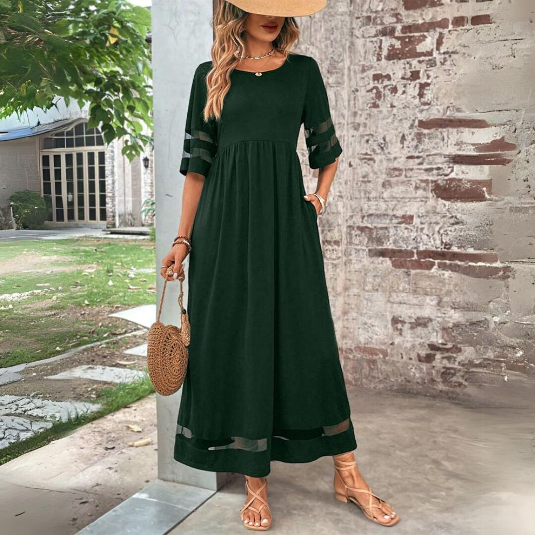 Aubrey™ – Robe midi lissante et flatteuse pour le ventre