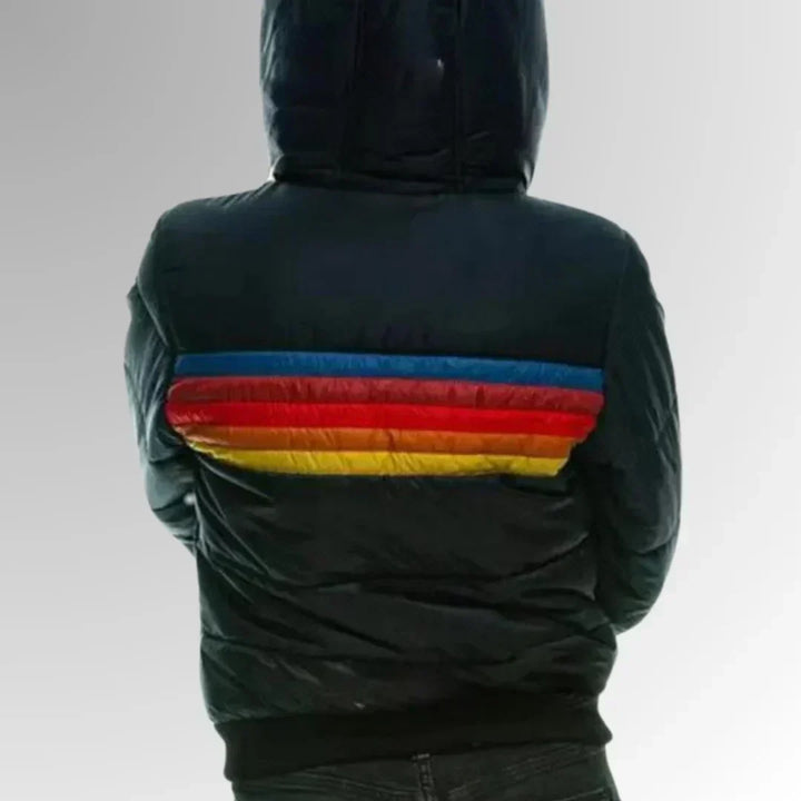 Sierra - Doudoune rayée rétro pour femme