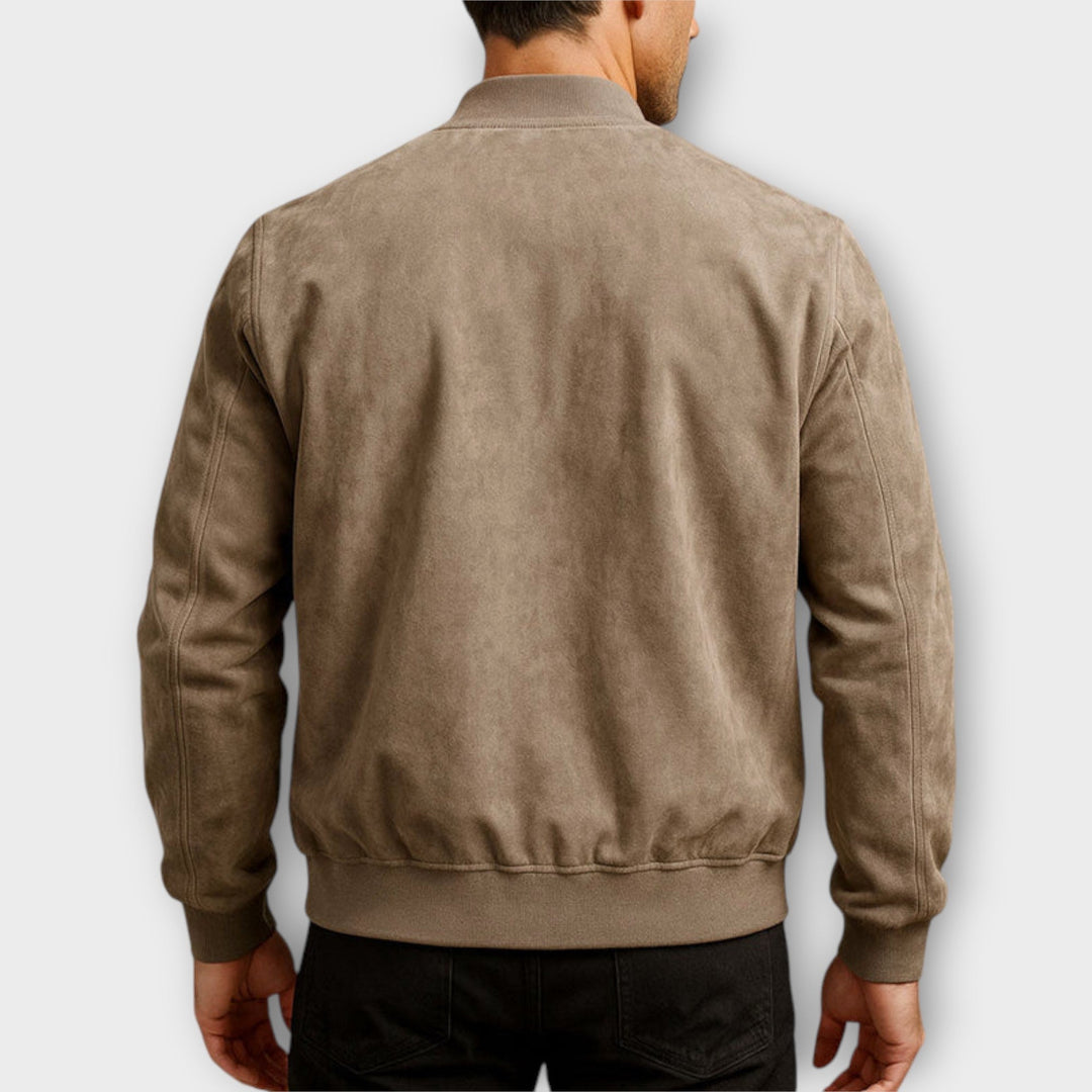 MAISON LUMIÈRE | VESTE BOMBER EN CUIR SUEDE HOMME