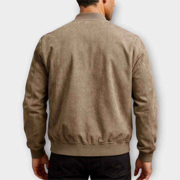 MAISON LUMIÈRE | VESTE BOMBER EN CUIR SUEDE HOMME