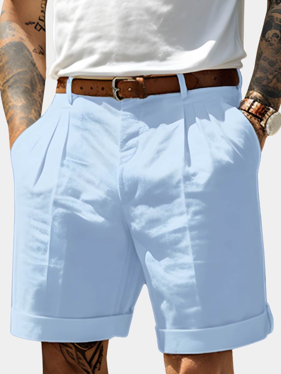 MAISON LUMIÈRE | BERMUDAS ÉLÉGANTS EN COTON RESPIRANT