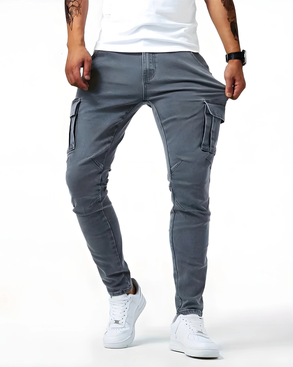 MAISON LUMIÈRE | PANTALON CARGO STRETCH
