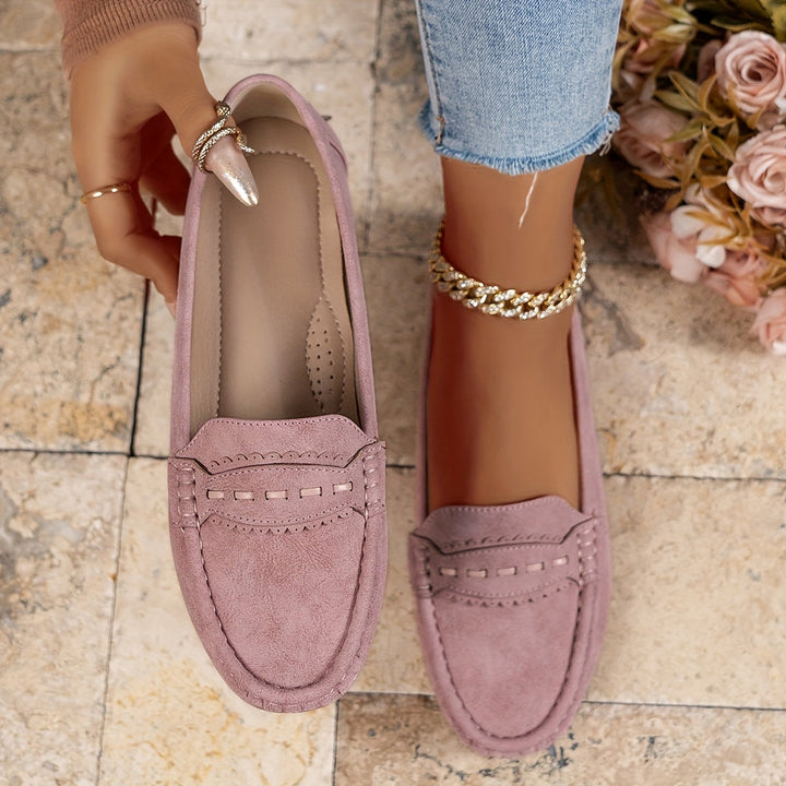 MAISON LUMIÈRE | Mocassins Effet Daim Festonnés Marie