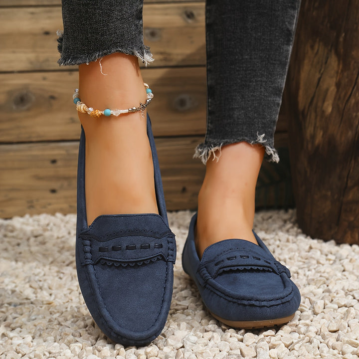 MAISON LUMIÈRE | Mocassins Effet Daim Festonnés Marie