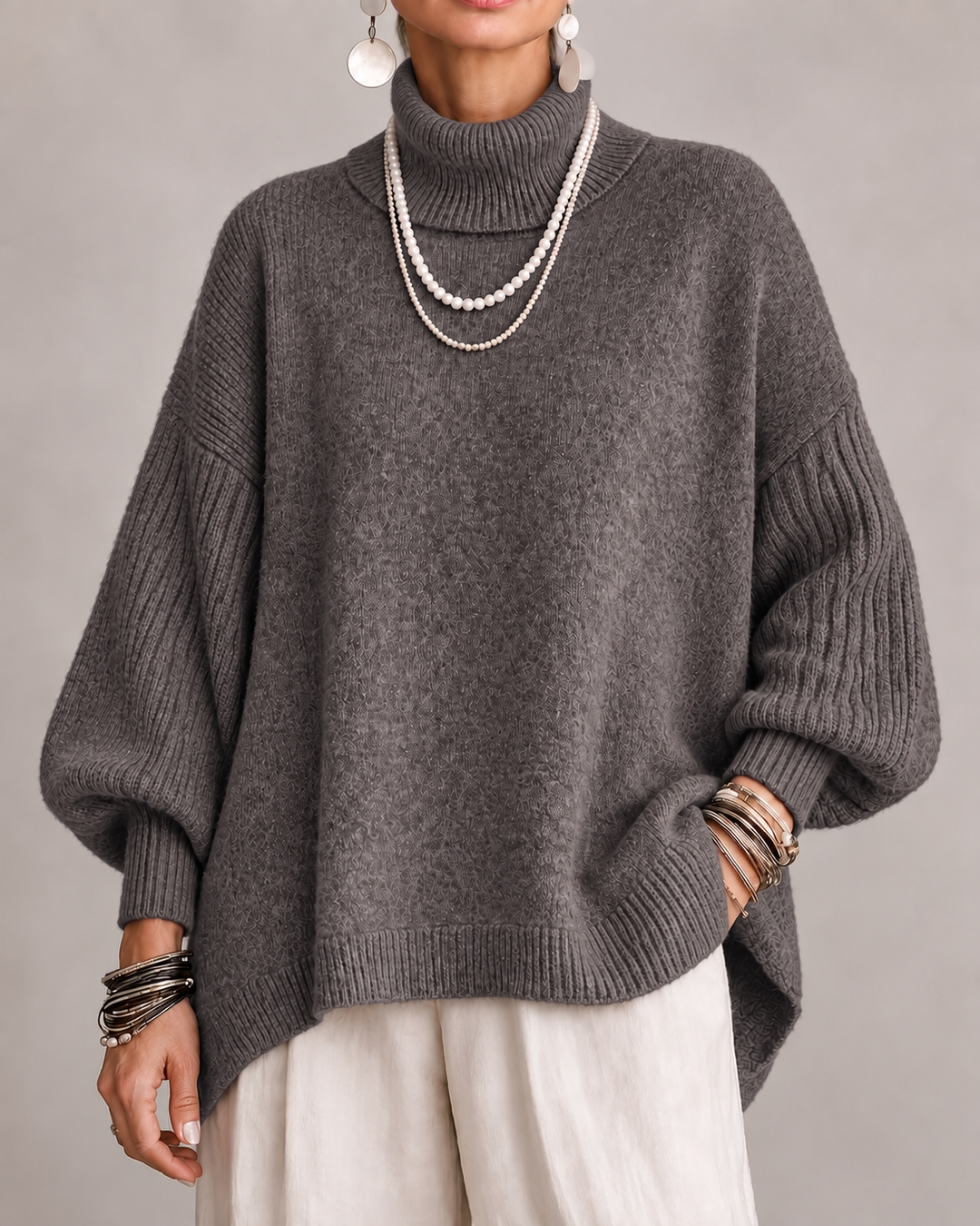 Kathleen | Pull élégant à col roulé pour femme