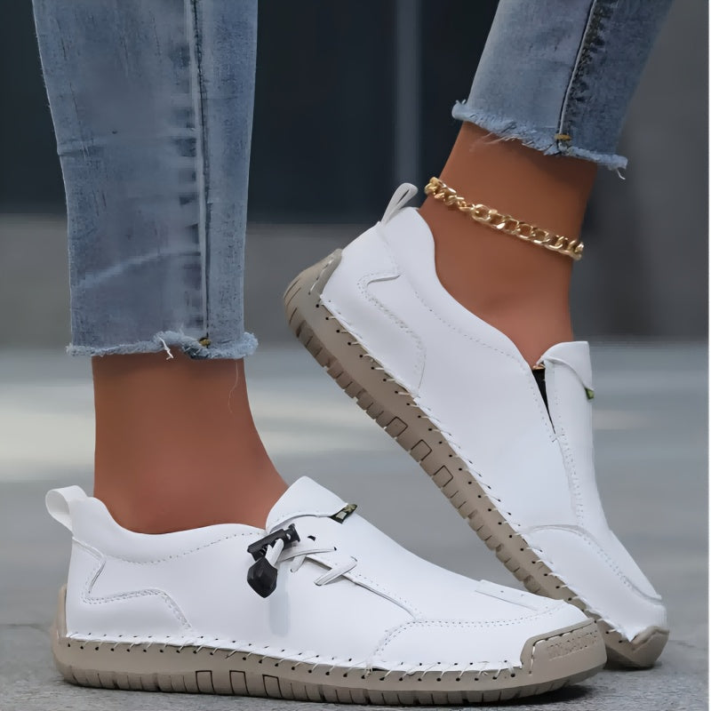 MAISON LUMIÈRE | Mocassins Confort Piqués Main Mathilde