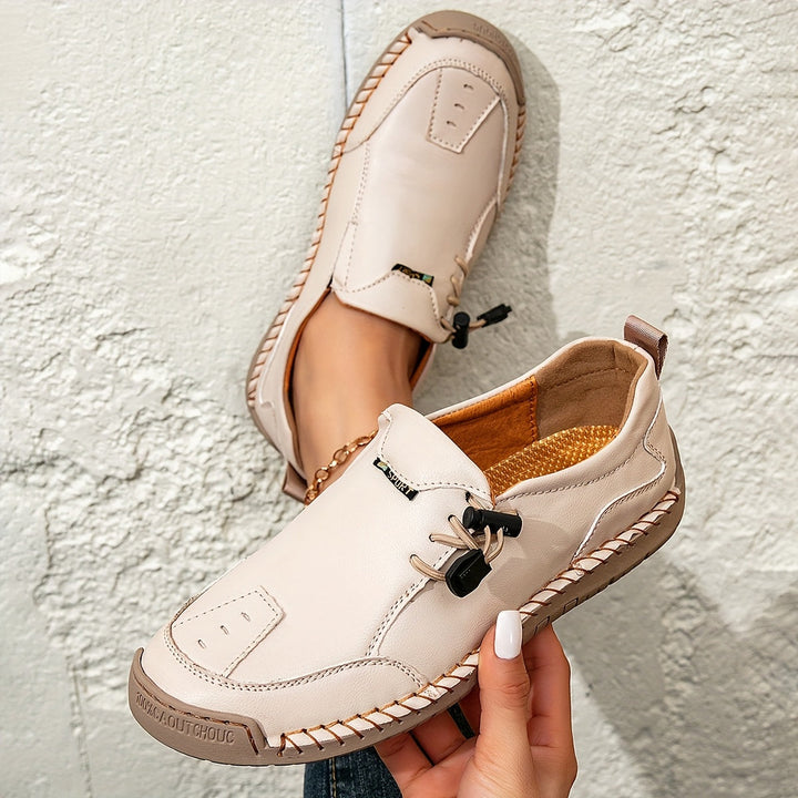 MAISON LUMIÈRE | Mocassins Confort Piqués Main Mathilde