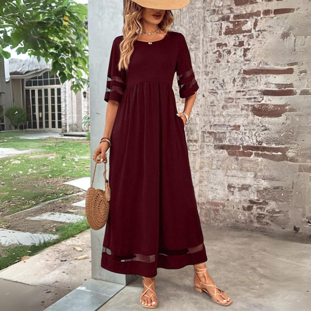 Aubrey™ – Robe midi lissante et flatteuse pour le ventre