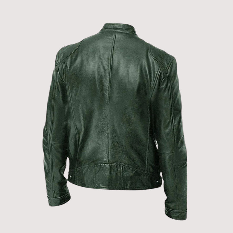 MAISON LUMIÈRE | VESTE EN CUIR HAUT DE GAMME ÉLÉGANTE POUR HOMME