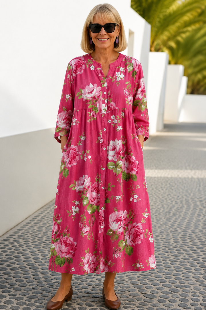 Maddie | Robe florale artistique