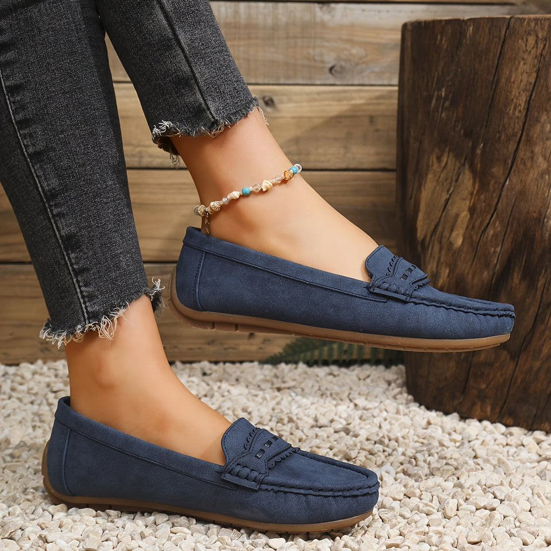 MAISON LUMIÈRE | Mocassins Effet Daim Festonnés Marie