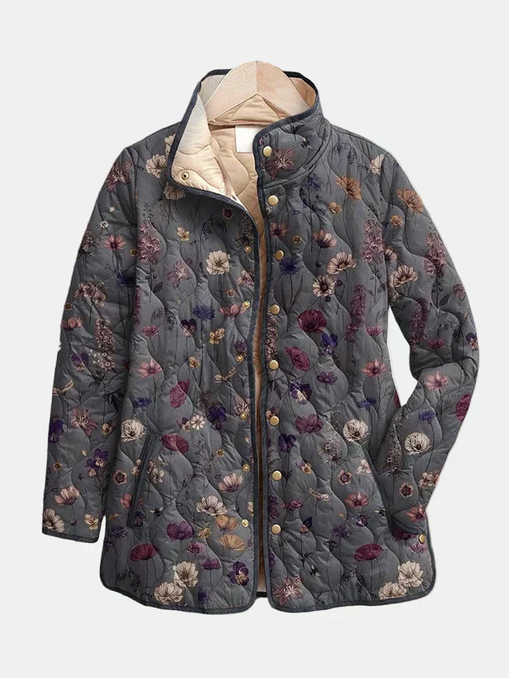 MAISON LUMIÈRE | Veste Matelassée Fleurs Séchées Nathalie