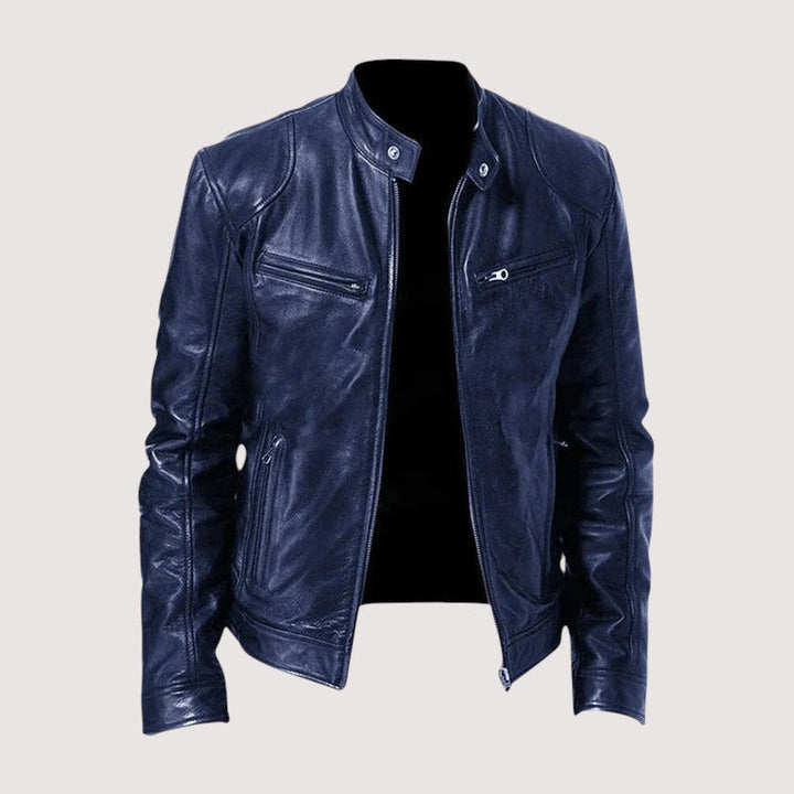 MAISON LUMIÈRE | VESTE EN CUIR HAUT DE GAMME ÉLÉGANTE POUR HOMME