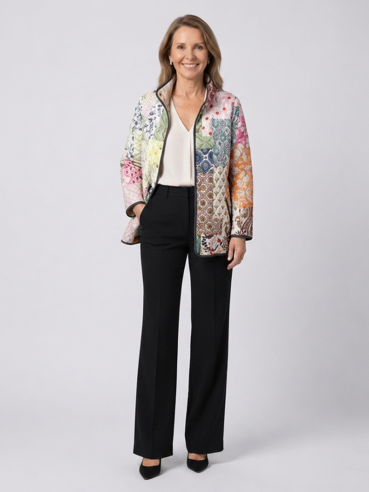MAISON LUMIÈRE | Veste Matelassée Patchwork Bohème Florence