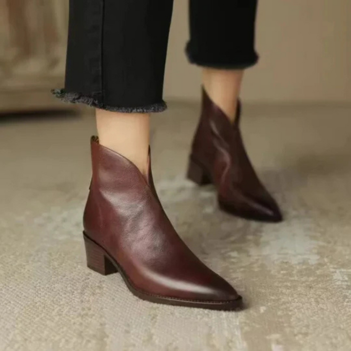 MAISON LUMIÈRE | Bottines Élégantes en Cuir