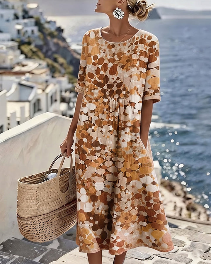 Elena™ - Robe midi d'été élégante à fleurs