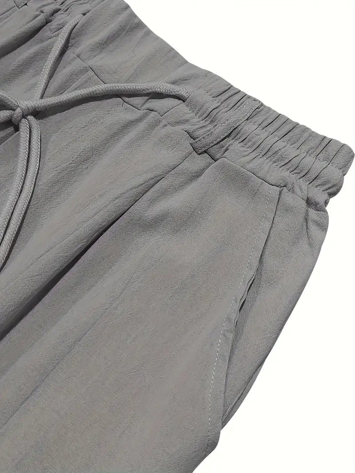 MAISON LUMIÈRE | PANTALONS LARGES EN LIN AVEC CORDON