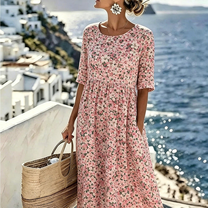 Charlotte™ - Robe midi d'été élégante à fleurs