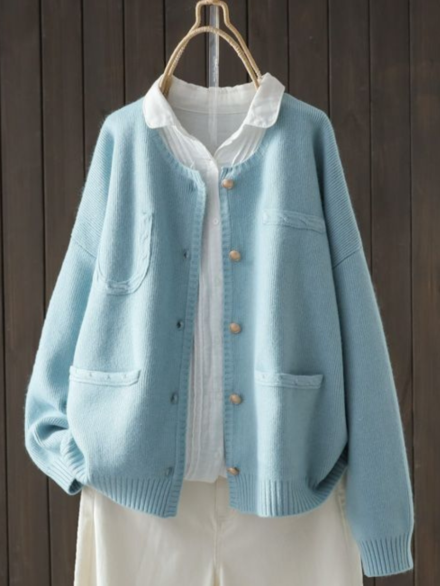 MAISON LUMIÈRE | Cardigan Doux à Poches Camille