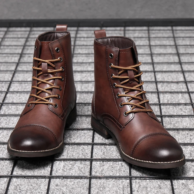 MAISON LUMIÈRE | BOTTES DE VILLE BRUNIES POUR HOMME