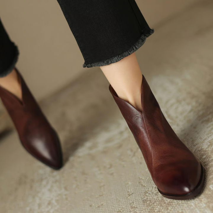 MAISON LUMIÈRE | Bottines Élégantes en Cuir
