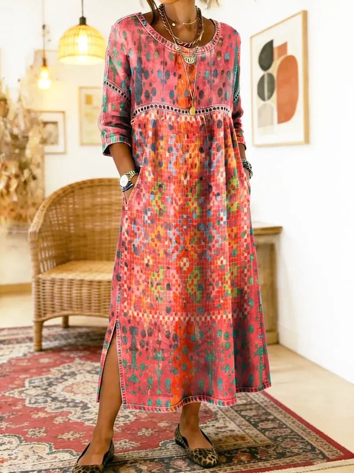 Gracie | Robe midi imprimée