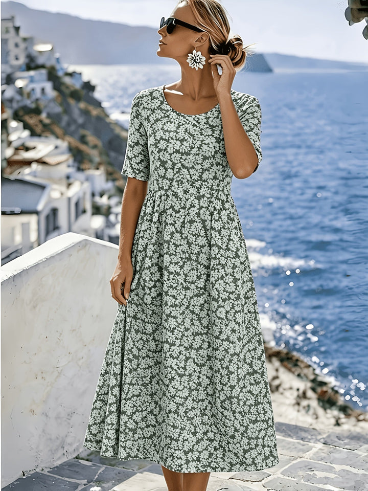 Sienna™ | Robe midi élégante à fleurs