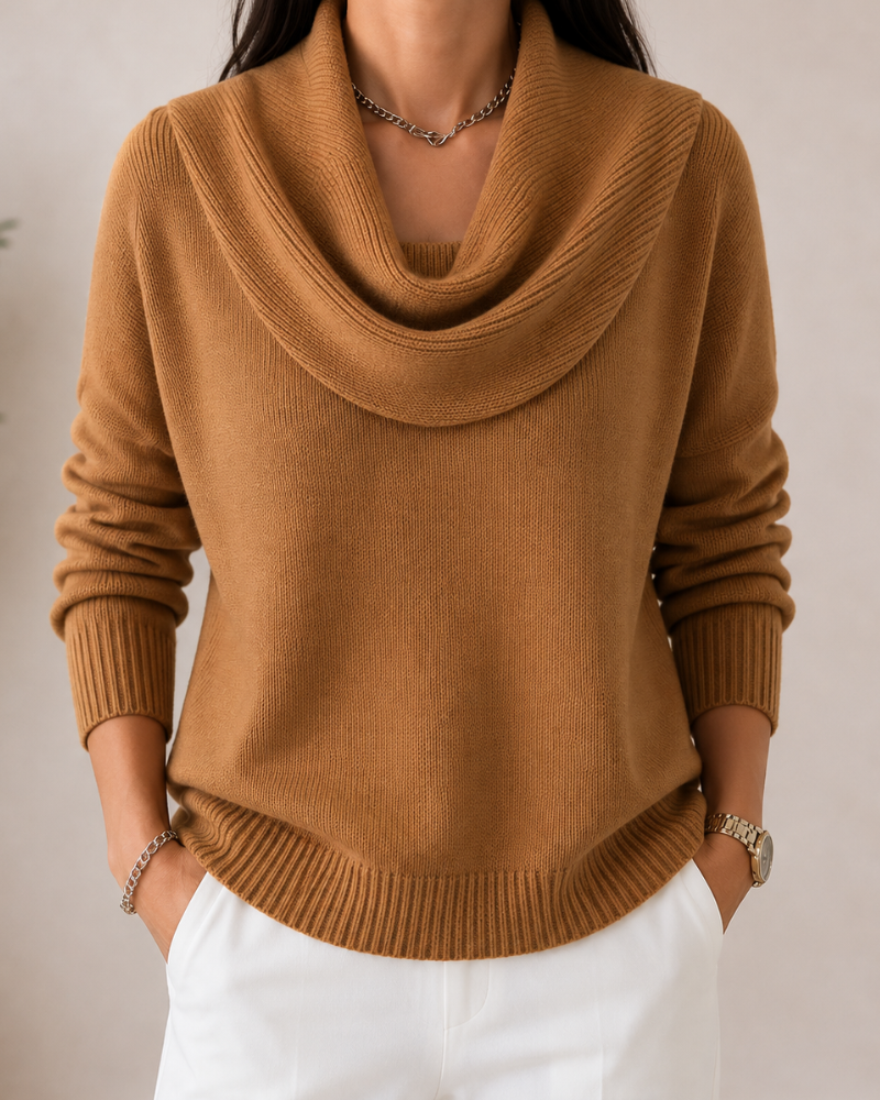 Caralina™ | Pull en maille élégant à col bénitier