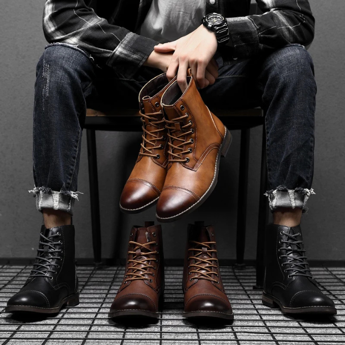 MAISON LUMIÈRE | BOTTES DE VILLE BRUNIES POUR HOMME