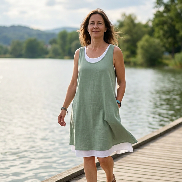Nella | Robe sans manches deux pièces