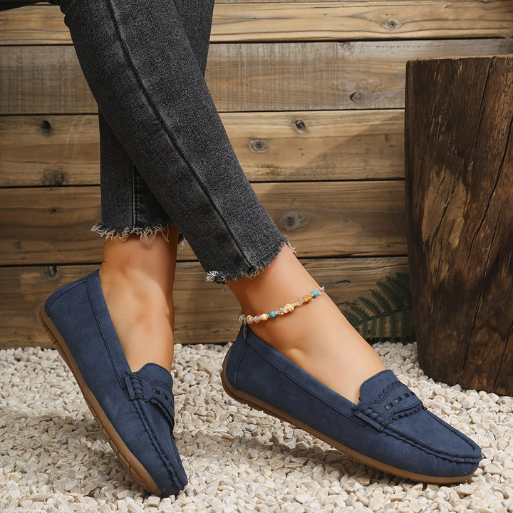 MAISON LUMIÈRE | Mocassins Effet Daim Festonnés Marie