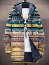 Marigold | Gilet à capuche à motifs artisanaux