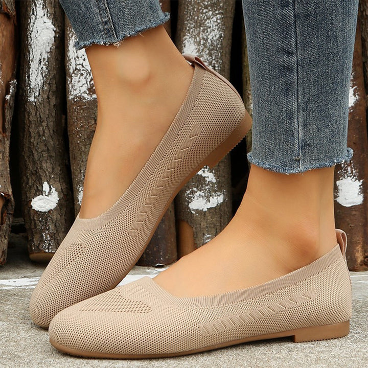 MAISON LUMIÈRE | Ballerines Souples en Maille Brigitte