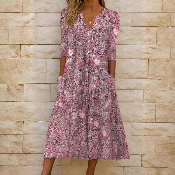 Constance | Robe à encolure en V