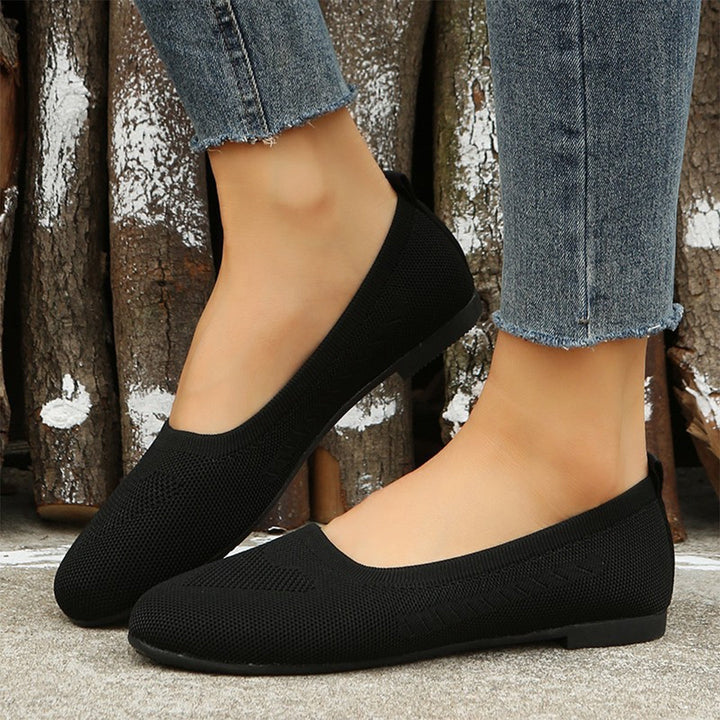 MAISON LUMIÈRE | Ballerines Souples en Maille Brigitte