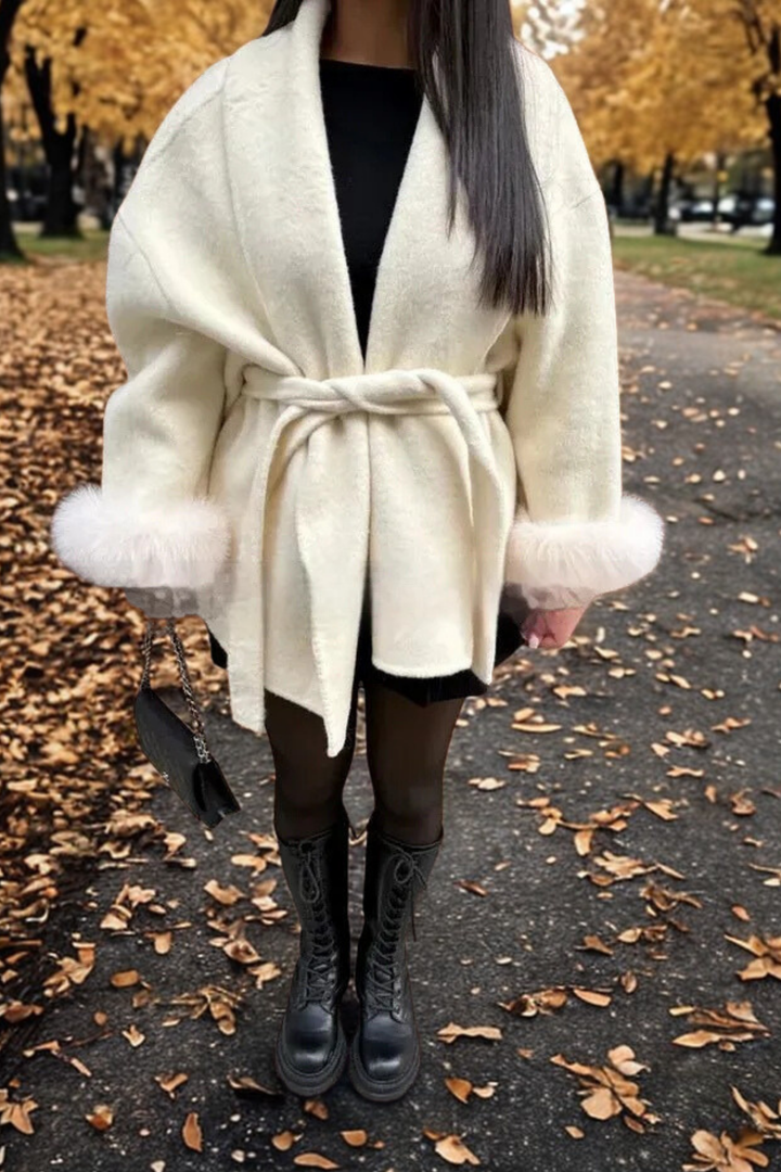 MAISON LUMIÈRE | MANTEAU FOURRURE MANCHE