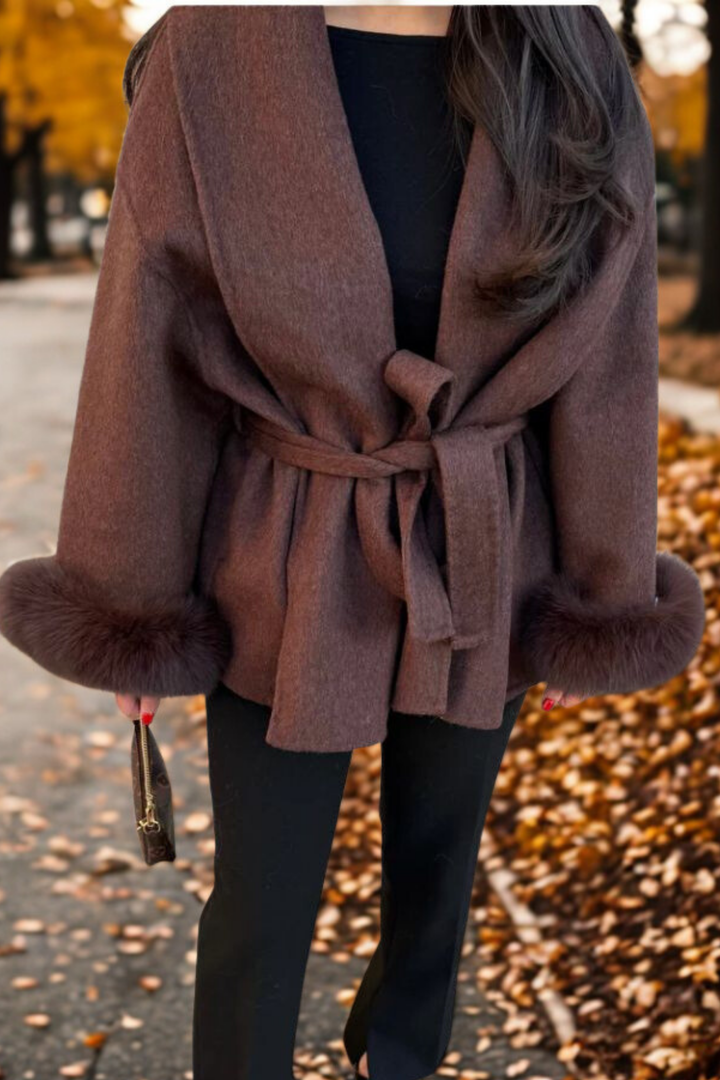 MAISON LUMIÈRE | MANTEAU FOURRURE MANCHE